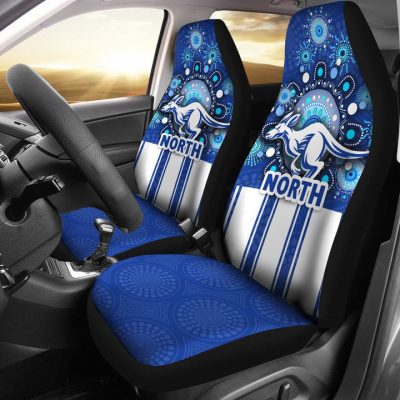 AFL North Melbourne Kangaroos Indigenous Car Seat Covers V1