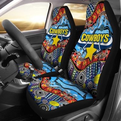NRL North Queensland Cowboys Indigenous Car Seat Covers