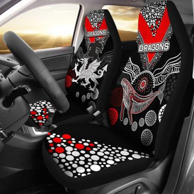 NRL St. George Illawarra Dragons Aboriginal Car Seat Covers
