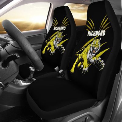 AFL Richmond Tigers Black Car Seat Covers