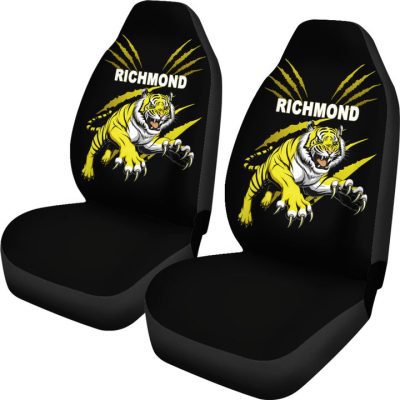 AFL Richmond Tigers Black Car Seat Covers