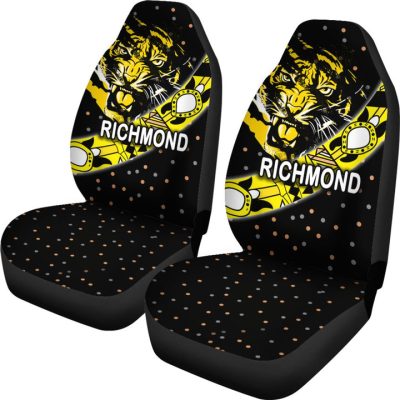 AFL Richmond Tigers Dotted Car Seat Covers