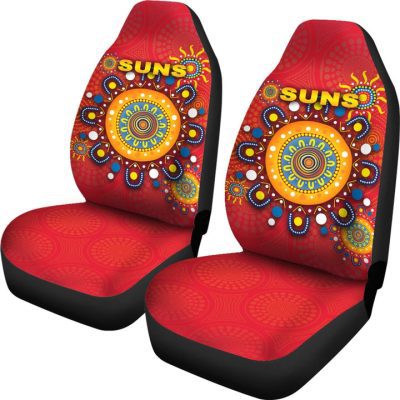 AFL Gold Coast Suns Indigenous Car Seat Covers
