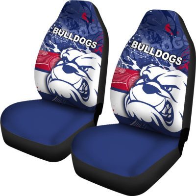AFL Western Bulldogs Blue Car Seat Covers