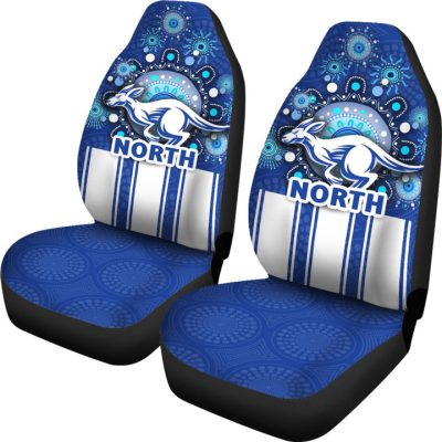 AFL North Melbourne Kangaroos Indigenous Car Seat Covers V1