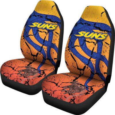 AFL Gold Coast Suns Origin Indigenous Car Seat Covers