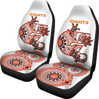 AFL Greater Western Sydney Giants Simple Indigenous Car Seat Covers