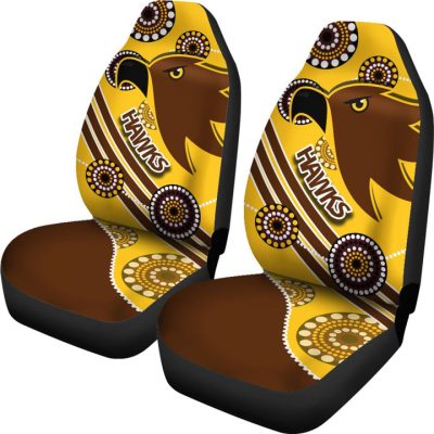 AFL Hawthorn Hawks Indigenous Car Seat Covers