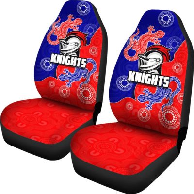 NRL Newcastle Knights Aboriginal Car Seat Covers