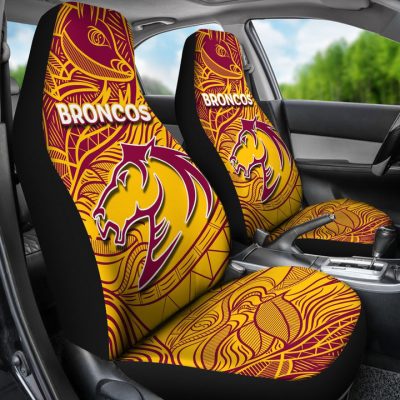 NRL Brisbane Broncos Tribal Style Car Seat Covers
