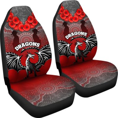 NRL St. George Illawarra Dragons ANZAC Day Car Seat Covers