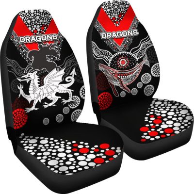 NRL St. George Illawarra Dragons Aboriginal Car Seat Covers