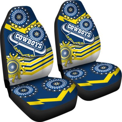 NRL North Queensland Cowboys Proud Indigenous Car Seat Covers