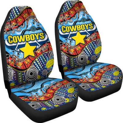 NRL North Queensland Cowboys Indigenous Car Seat Covers