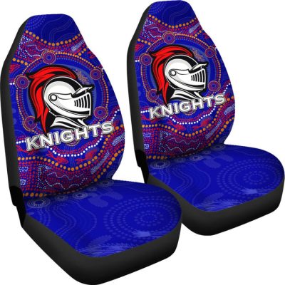 NRL Newcastle Knights Aboriginal Blue Car Seat Covers