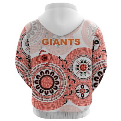 AFL Greater Western Sydney Giants Simple Indigenous Pullover Hoodie