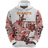 AFL Greater Western Sydney Giants Simple Indigenous Pullover Hoodie