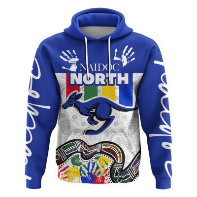 AFL North Melbourne Kangaroos Custom Name NAIDOC Week Special Style Pullover Hoodie