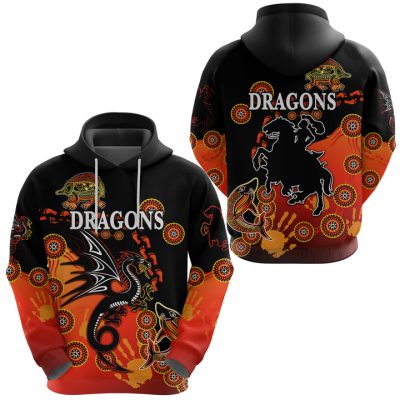 NRL St. George Illawarra Dragons Simple Indigenous Pullover Hoodie Pullover Hoodie