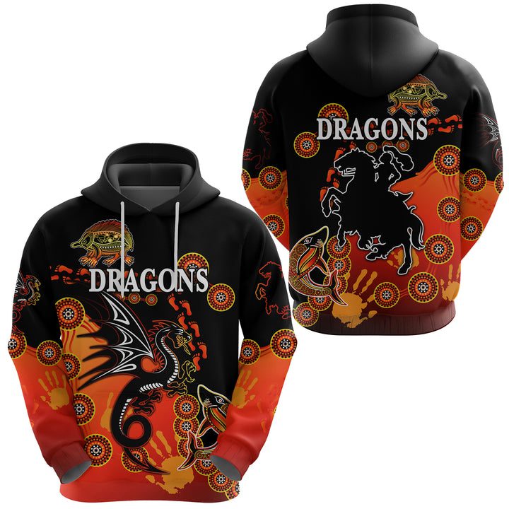 NRL St. George Illawarra Dragons Simple Indigenous Pullover Hoodie Pullover Hoodie NRL St. George Illawarra Dragons Simple Indigenous Pullover Hoodie Pullover Hoodie