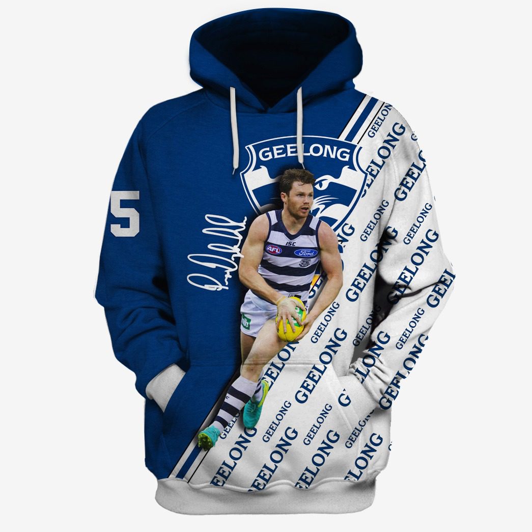 AFL Geelong Cats Patrick Dangerfield #35 Pullover Hoodie V3 AFL Geelong Cats Patrick Dangerfield #35 Pullover Hoodie V3