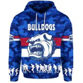 AFL Western Bulldogs ANZAC Vibes 3D Pullover Hoodie