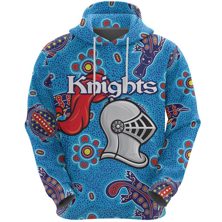 NRL Newcastle Knights Ocean Indigenous Pullover Hoodie NRL Newcastle Knights Ocean Indigenous Pullover Hoodie