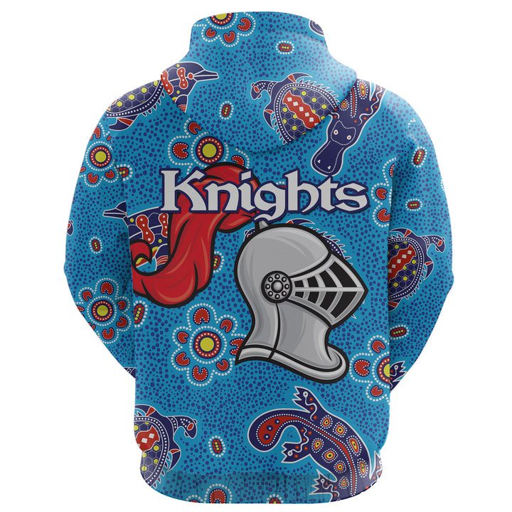 NRL Newcastle Knights Ocean Indigenous Pullover Hoodie NRL Newcastle Knights Ocean Indigenous Pullover Hoodie