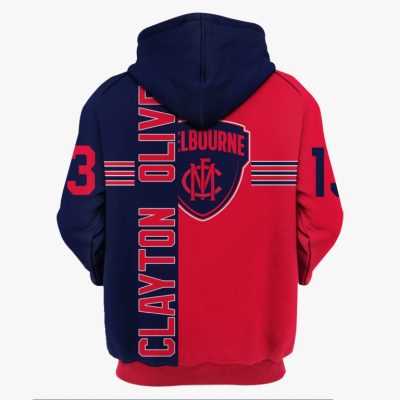 AFL Melbourne Demons Clayton Oliver #13 Pullover Hoodie