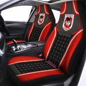 NRL St. George Illawarra Dragons Red Black Car Seat Covers