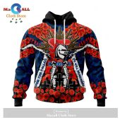 NRL Newcastle Knights 2023 ANZAC Day Pullover Hoodie