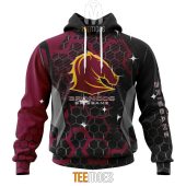Nrl Brisbane Broncos Custom Name Number Motocross Syle Pullover Hoodie 1353.jpg - demo10