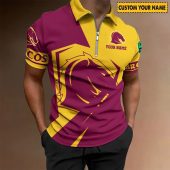 Nrl Brisbane Broncos Custom Name Special Edition Zipper Polo Shirt 5608.jpg - demo10