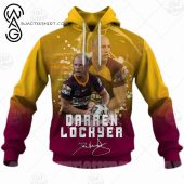 NRL Brisbane Broncos Darren Lockyer No 6 Pullover Hoodie V2