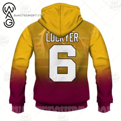 NRL Brisbane Broncos Darren Lockyer No 6 Pullover Hoodie V2