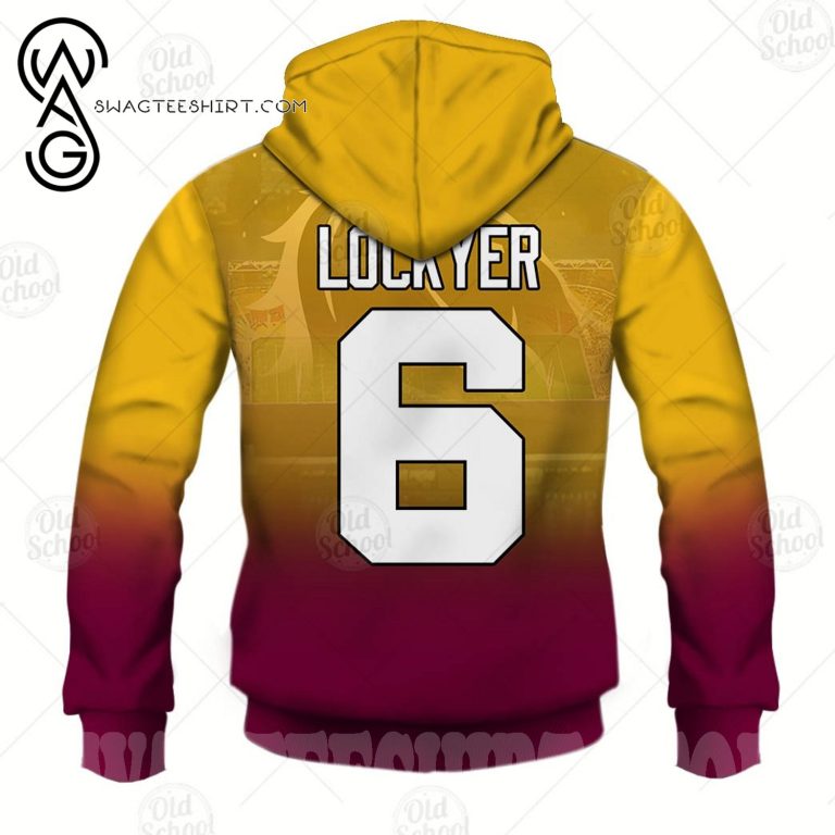 NRL Brisbane Broncos Darren Lockyer No 6 Pullover Hoodie V2 NRL Brisbane Broncos Darren Lockyer No 6 Pullover Hoodie V2