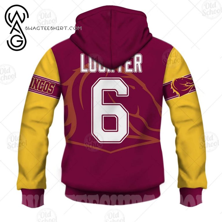 NRL Brisbane Broncos Darren Lockyer No 6 Pullover Hoodie V6 NRL Brisbane Broncos Darren Lockyer No 6 Pullover Hoodie V6