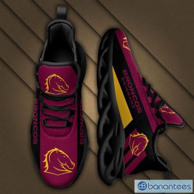 NRL Brisbane Broncos Maroon Black Max Soul Shoes