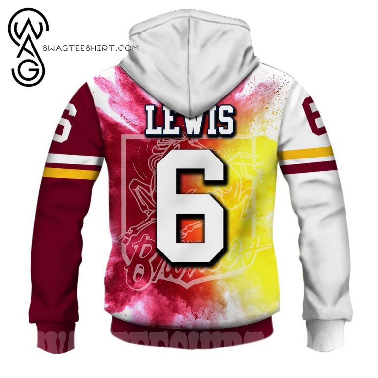 NRL Brisbane Broncos Wally Lewis No 6 Pullover Hoodie V2 NRL Brisbane Broncos Wally Lewis No 6 Pullover Hoodie V2