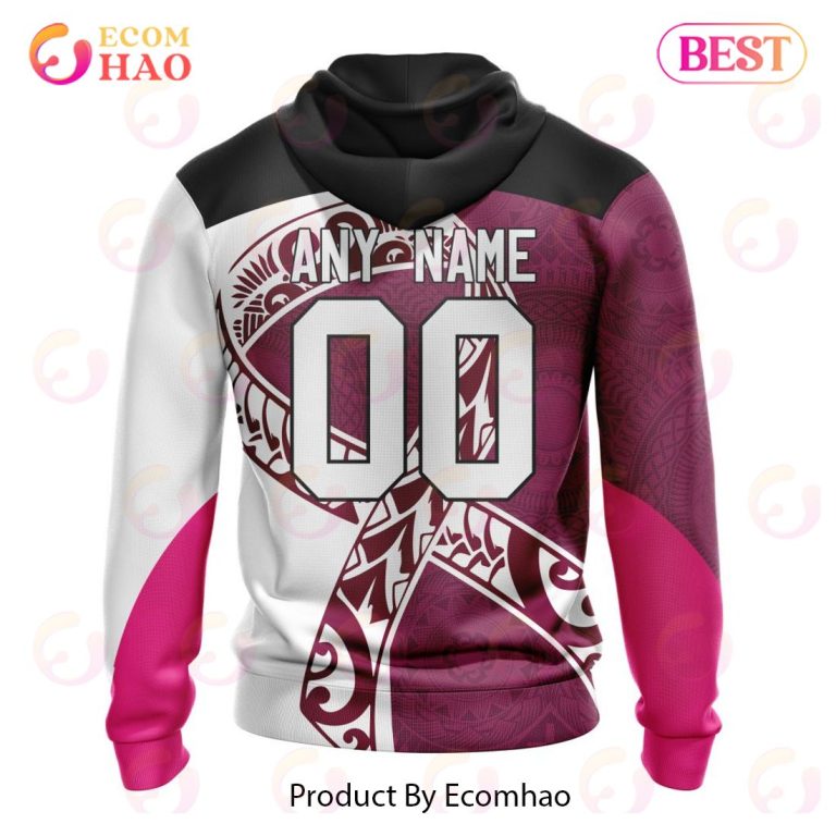 NRL Brisbane Broncos Custom Name Number Fight Cancer Pullover Hoodie NRL Brisbane Broncos Custom Name Number Fight Cancer Pullover Hoodie