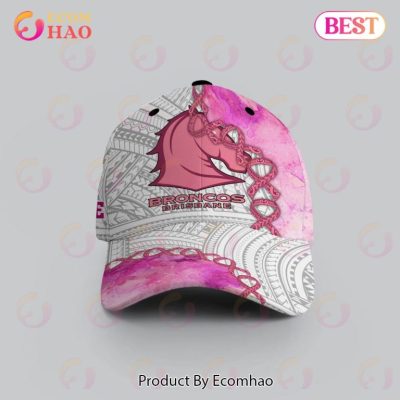 NRL Brisbane Broncos Custom Name Fight Cancer Pink Classic Cap