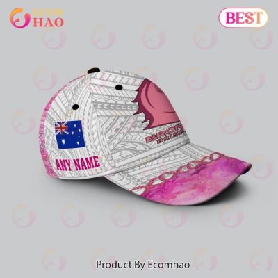 NRL Brisbane Broncos Custom Name Fight Cancer Pink Classic Cap