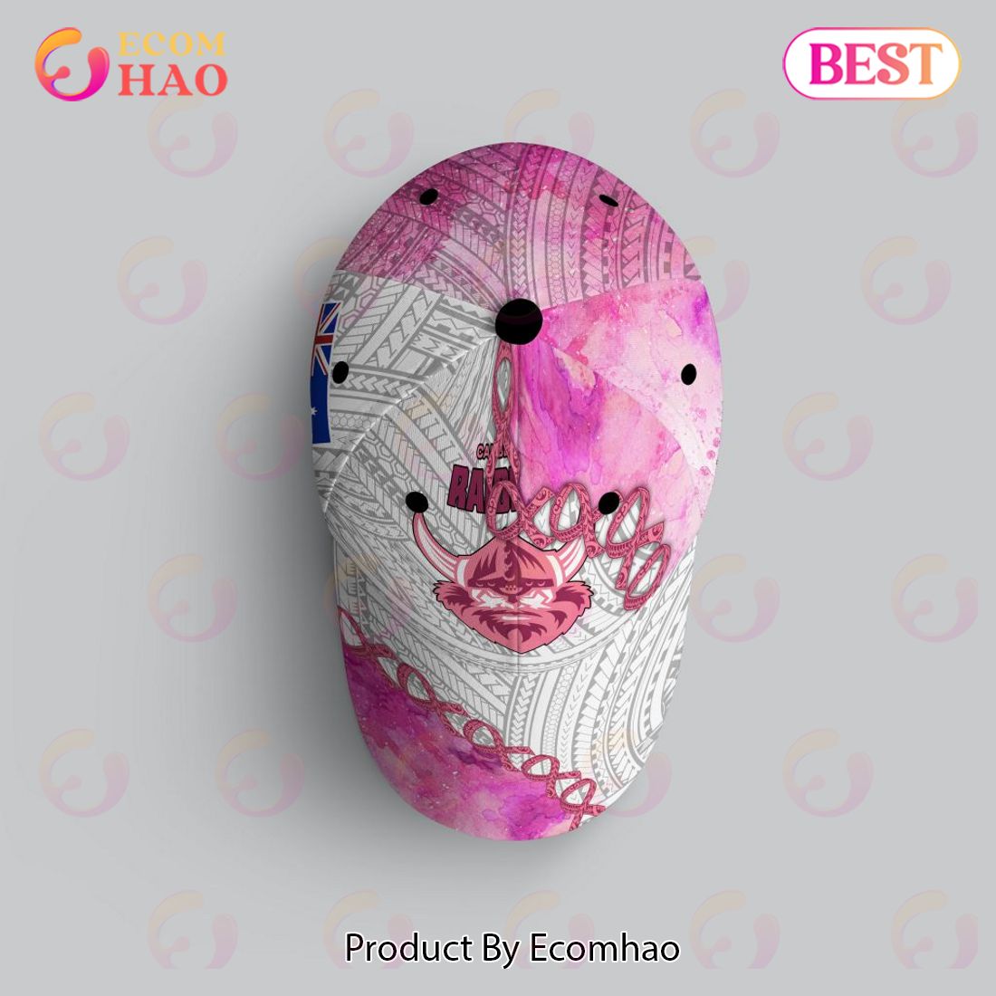 NRL Canberra Raiders Custom Name Fight Cancer Pink Classic Cap NRL Canberra Raiders Custom Name Fight Cancer Pink Classic Cap