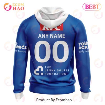 NRL Canterbury-Bankstown Bulldogs Custom Name Number 2023 Away Pullover Hoodie