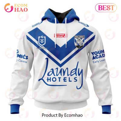 NRL Canterbury-Bankstown Bulldogs Custom Name Number 2023 Home Pullover Hoodie