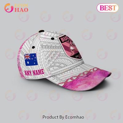NRL Canterbury-Bankstown Bulldogs Custom Name Fight Cancer Pink Classic Cap