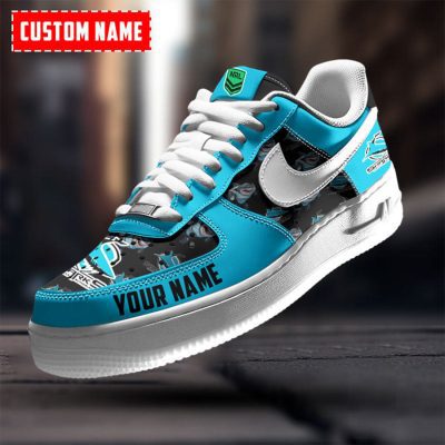 NRL Cronulla-Sutherland Sharks Custom Name Special Edition Air Force 1 Sneakers