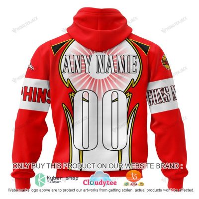 NRL Dolphins Custom Name Number Guns N' Roses Pullover Hoodie