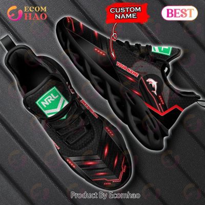 NRL Dolphins Custom Name Max Soul Shoes V2