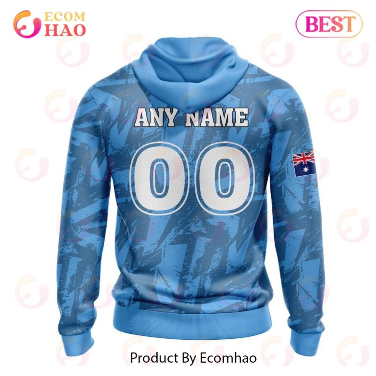 NRL Gold Coast Titans Custom Name Number Flag Scratch Pullover Hoodie NRL Gold Coast Titans Custom Name Number Flag Scratch Pullover Hoodie